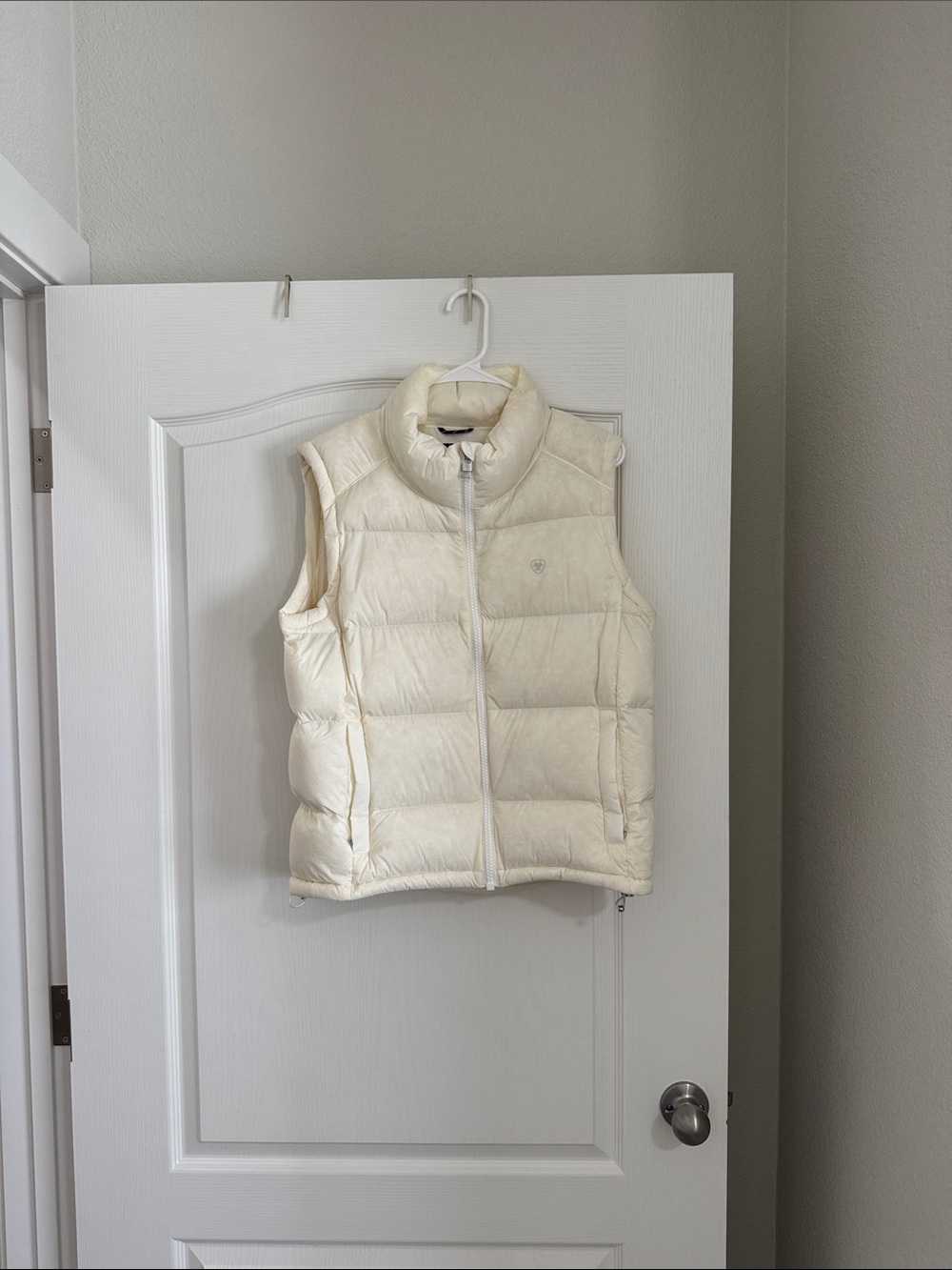 Ariat Cream Quilted Puffer Vest